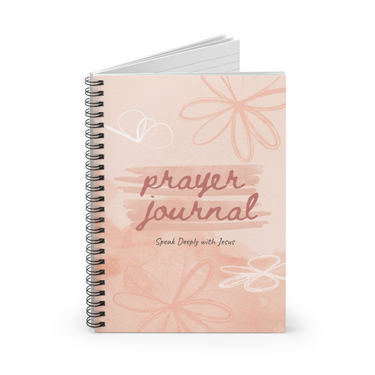 Muted Pink - Spiral Lined Prayer Journal