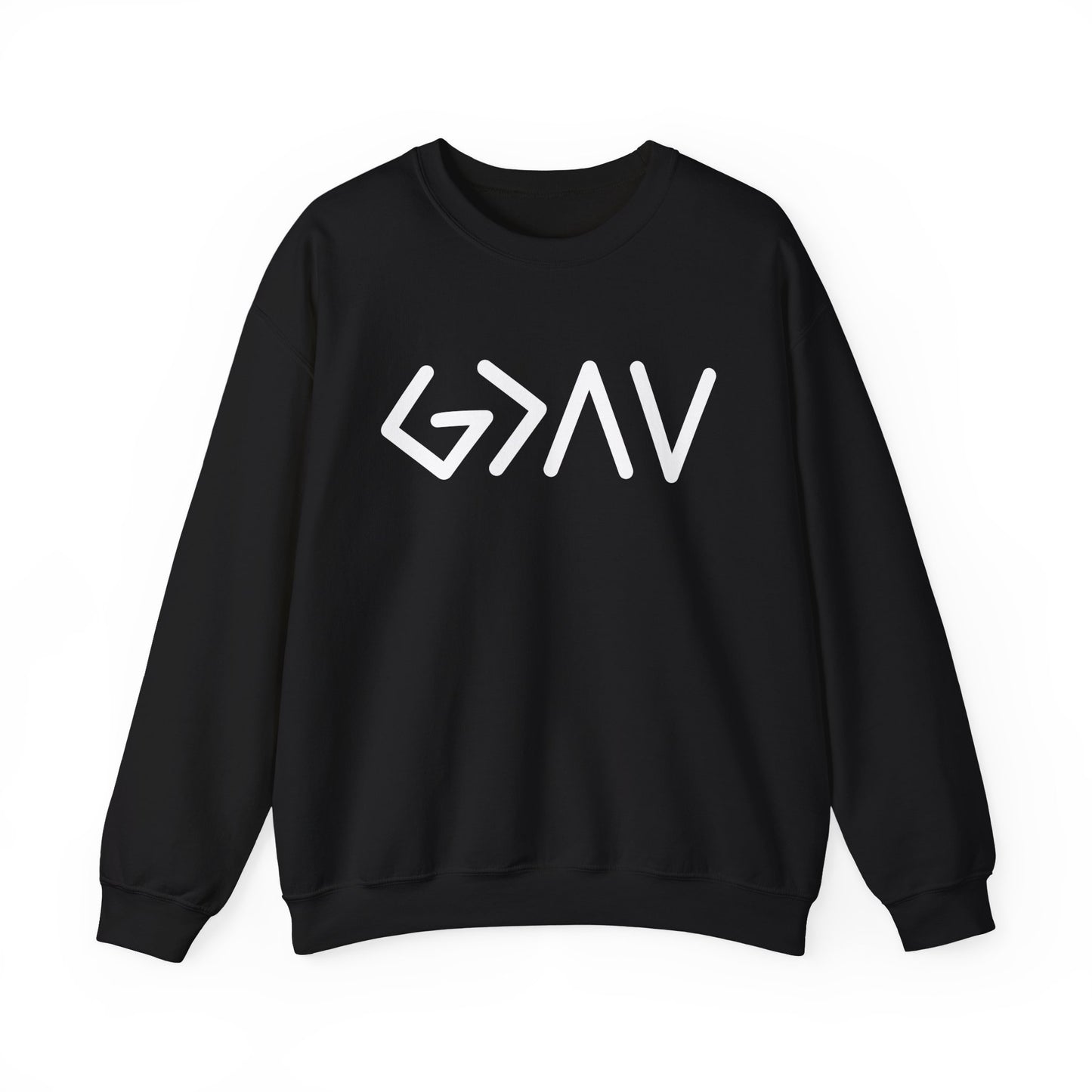 God is Greater Than the Highs and Lows - Greek Lettering Sweatshirt