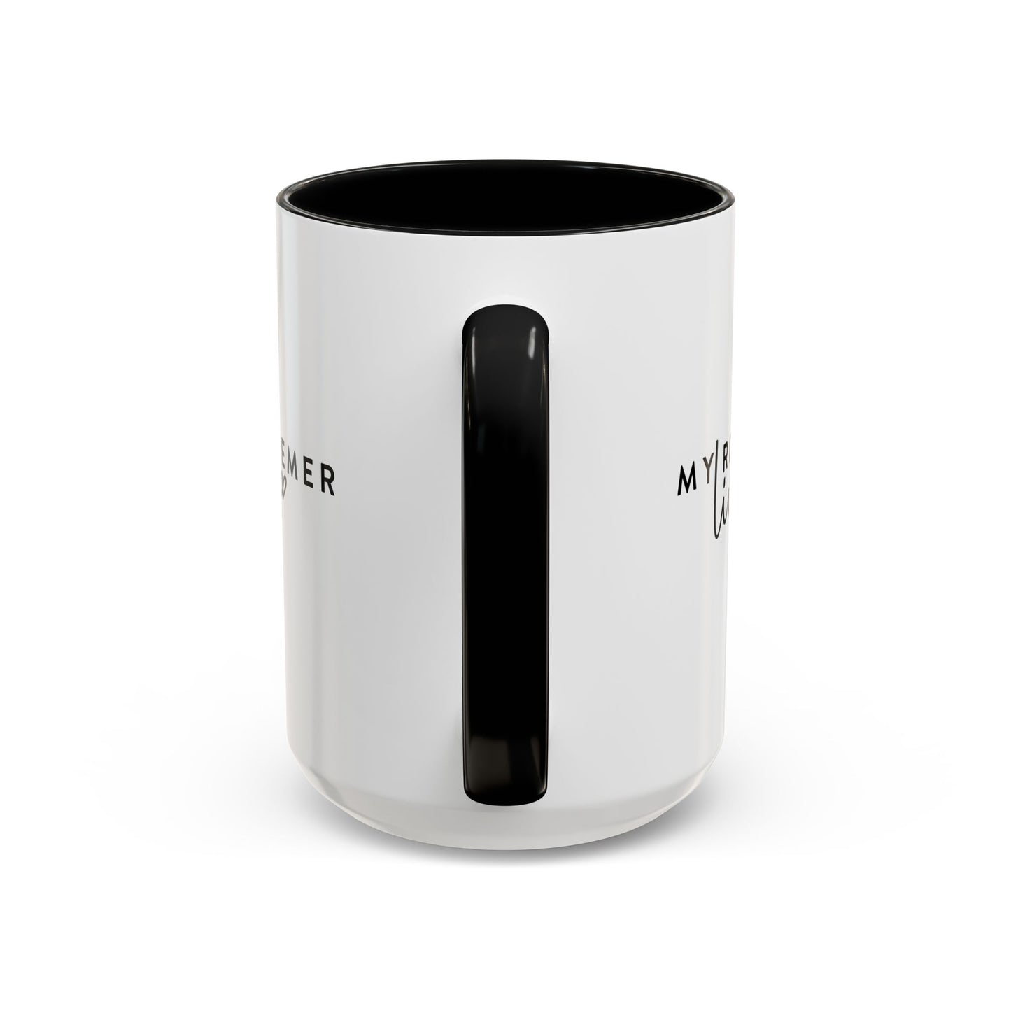 My Redeemer Lives - Black Accent Coffee Mug